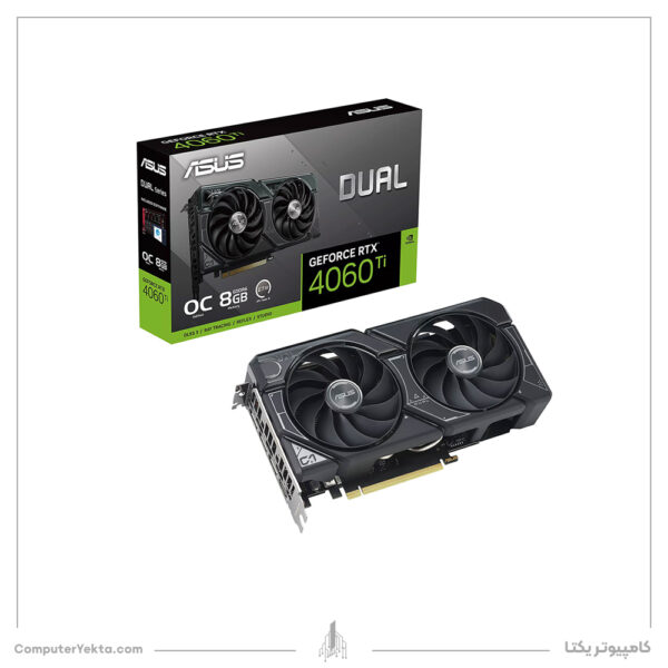 کارت گرافیک ASUS RTX 4060TI DUAL 2X BLACK 8G OC
