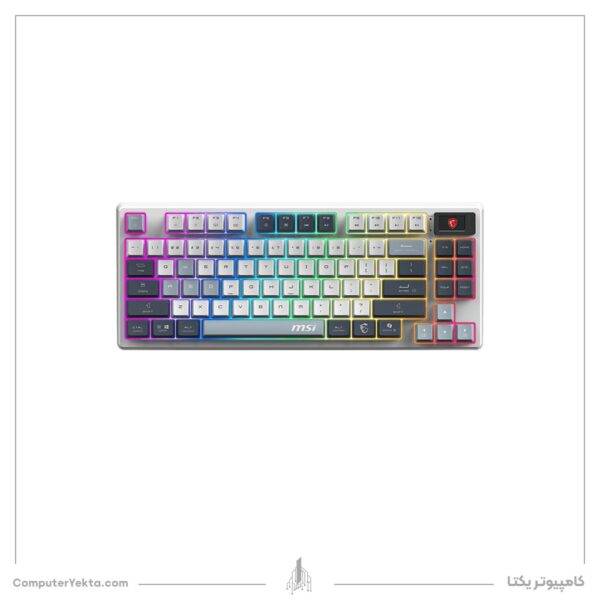 کیبورد گیمینگ MSI GK600 TKL WHITE SKY
