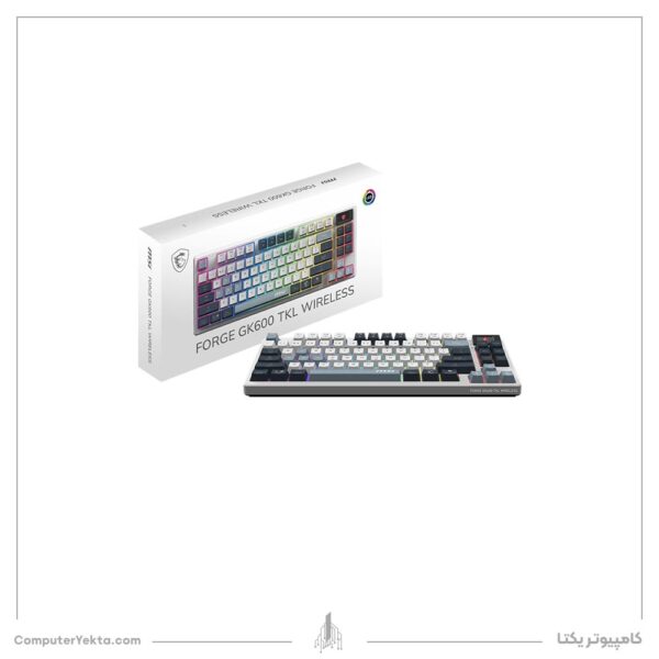 کیبورد گیمینگ MSI GK600 TKL WHITE SKY