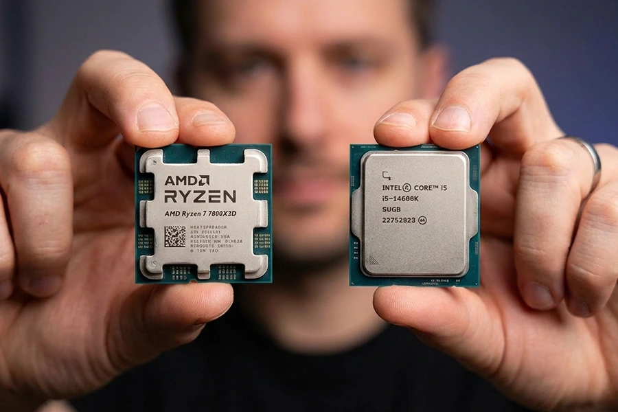 مقایسه پردازنده 7800 با 14600K | بهترین CPU گیمینگ ۱۴۰۴